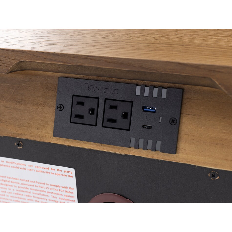 intc brown two drawer   