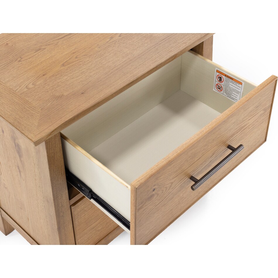 intc brown two drawer   