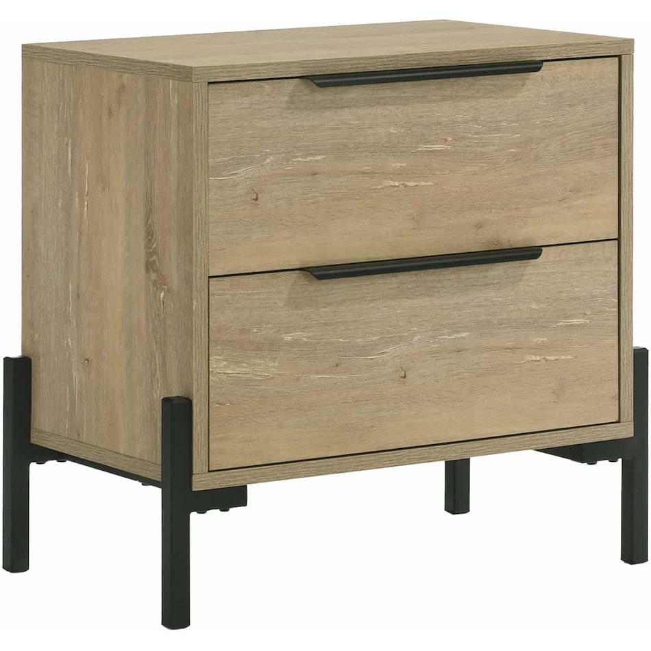 intc brown two drawer   