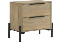 intc brown two drawer   
