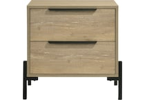 intc brown two drawer   