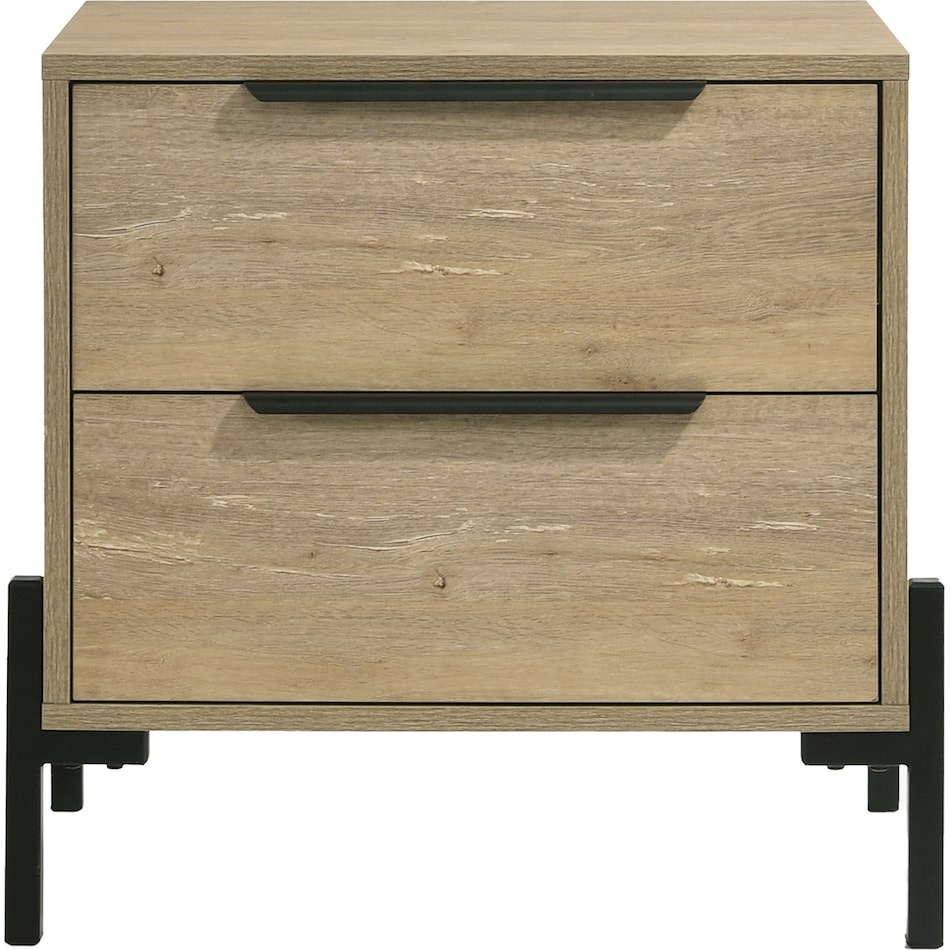 intc brown two drawer   