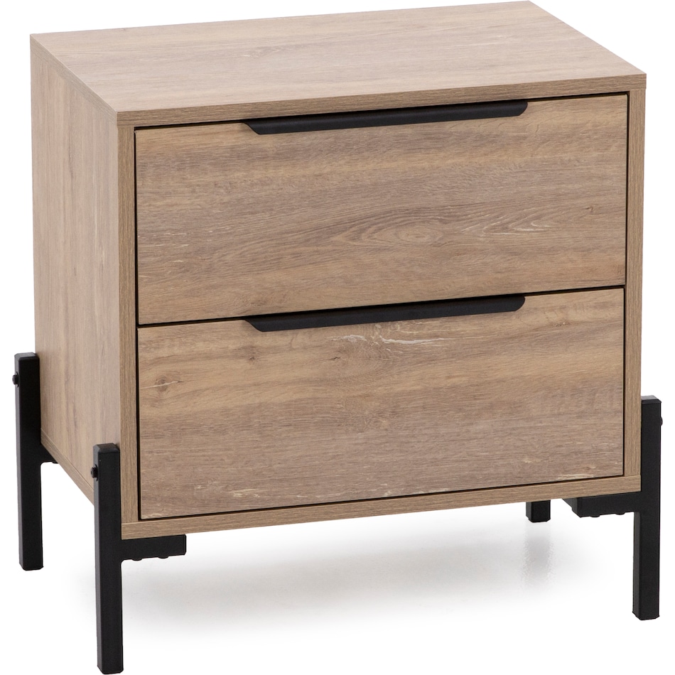 intc brown two drawer   
