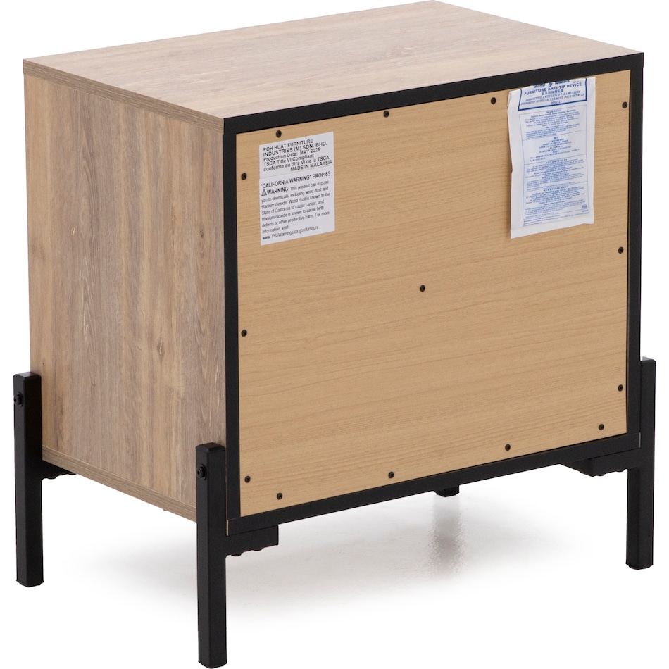 intc brown two drawer   