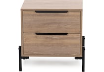 intc brown two drawer   