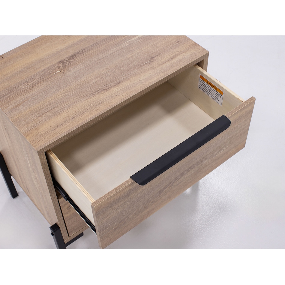 intc brown two drawer   