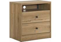 intc brown two drawer   