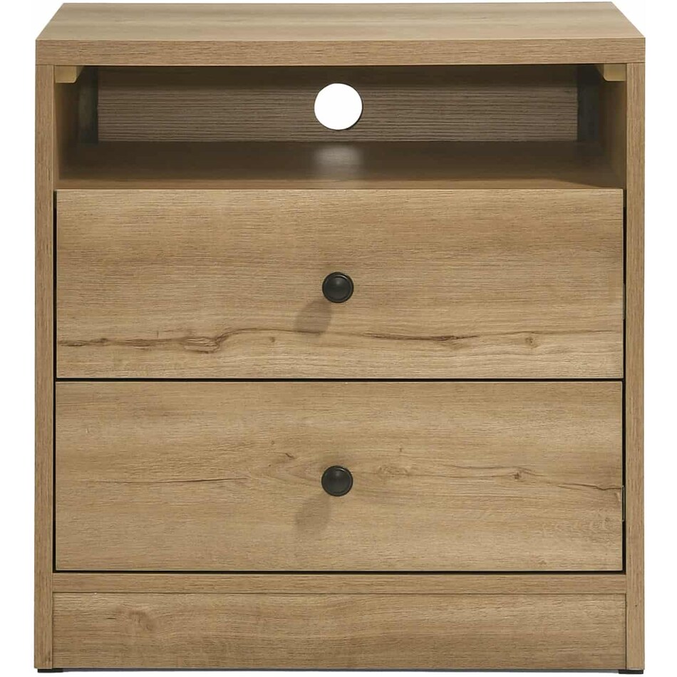 intc brown two drawer   