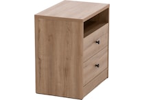 intc brown two drawer   