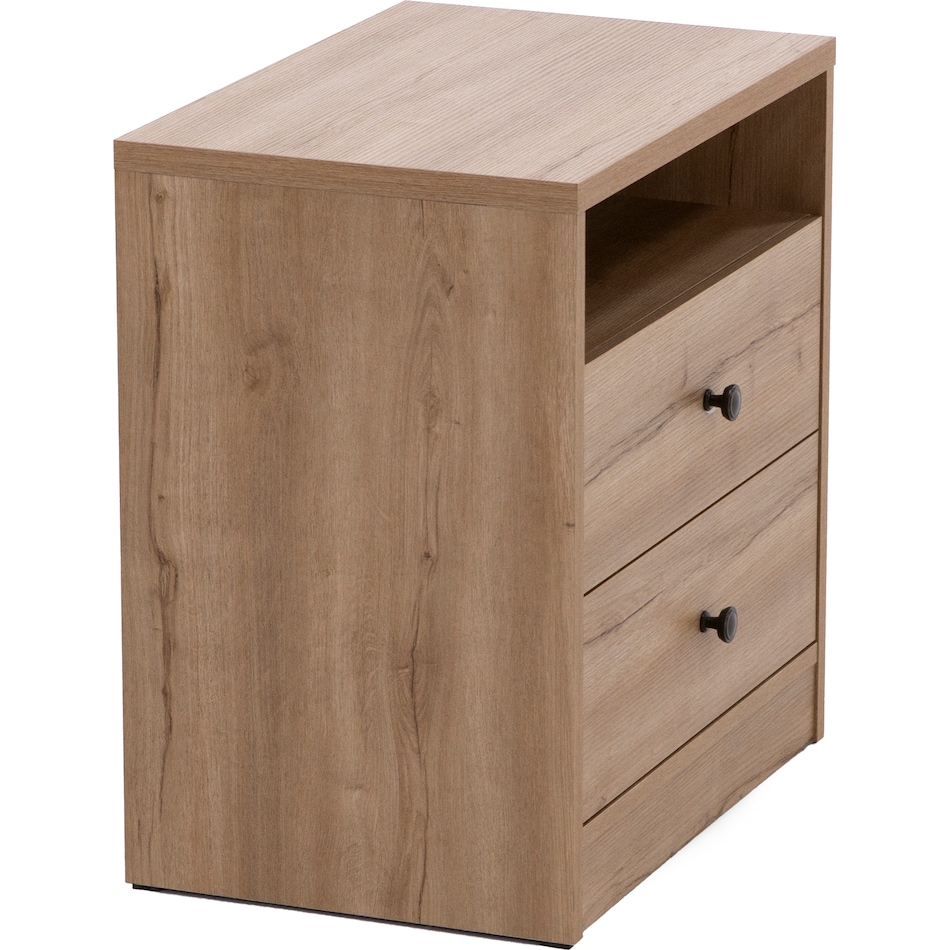 intc brown two drawer   