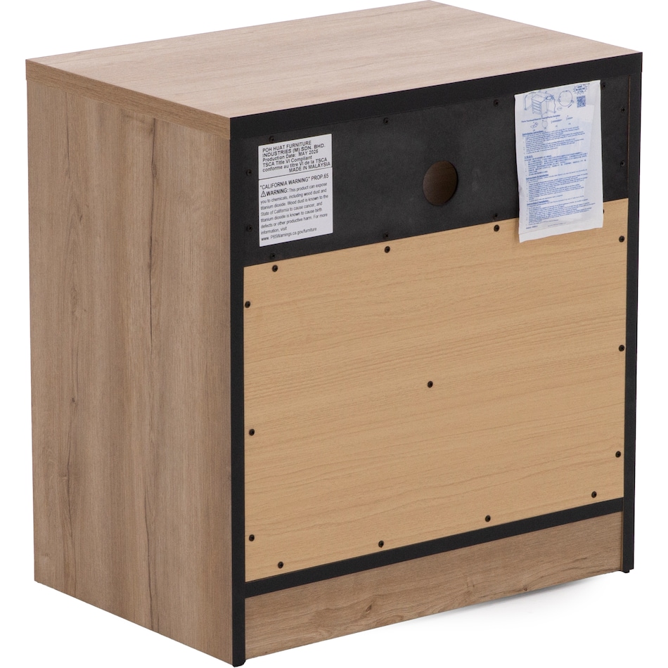 intc brown two drawer   