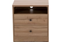 intc brown two drawer   