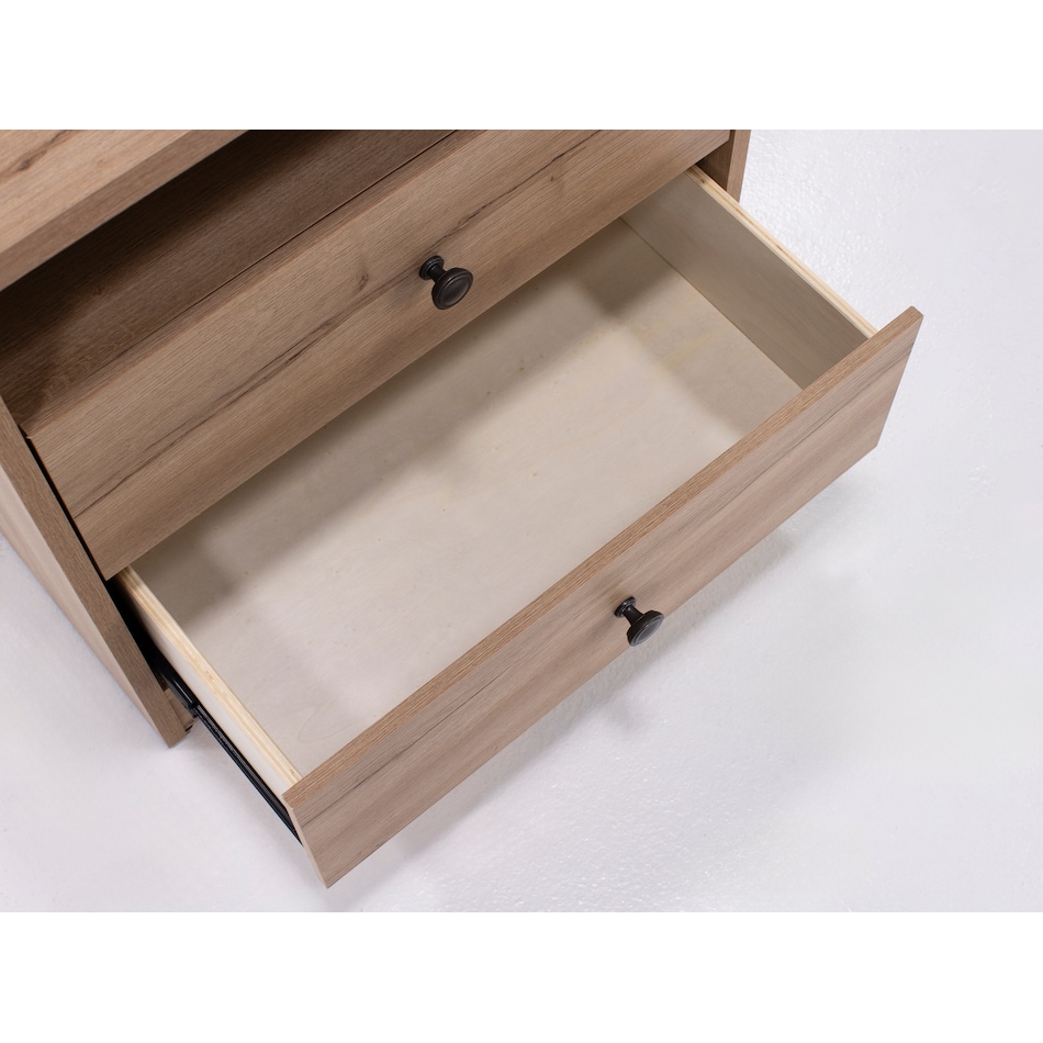 intc brown two drawer   