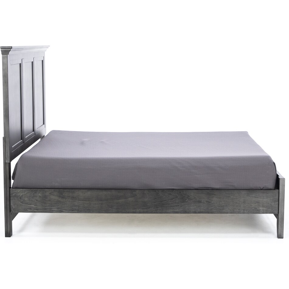 intc grey queen bed headboard qp  