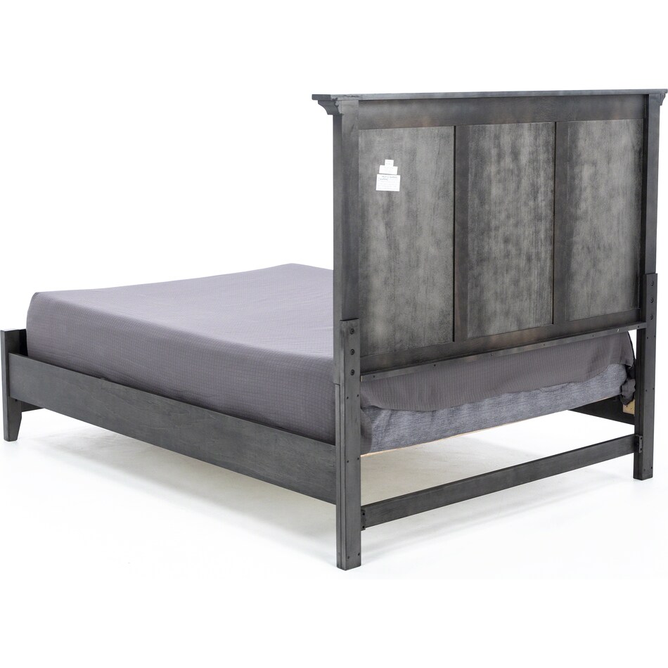 intc grey queen bed headboard qp  