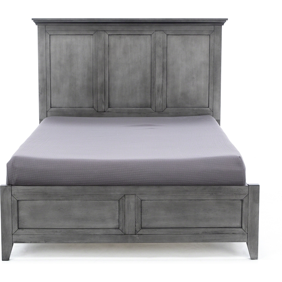 intc grey queen bed headboard qp  