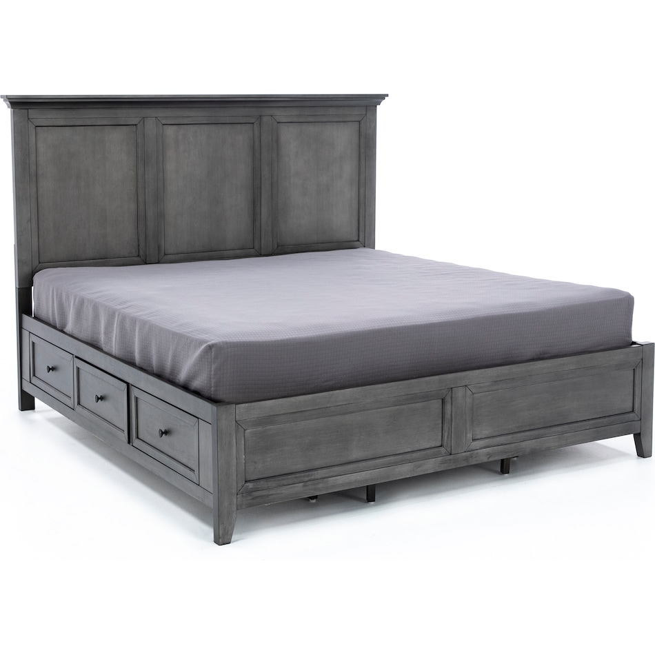 intc grey queen bed headboard qsb  