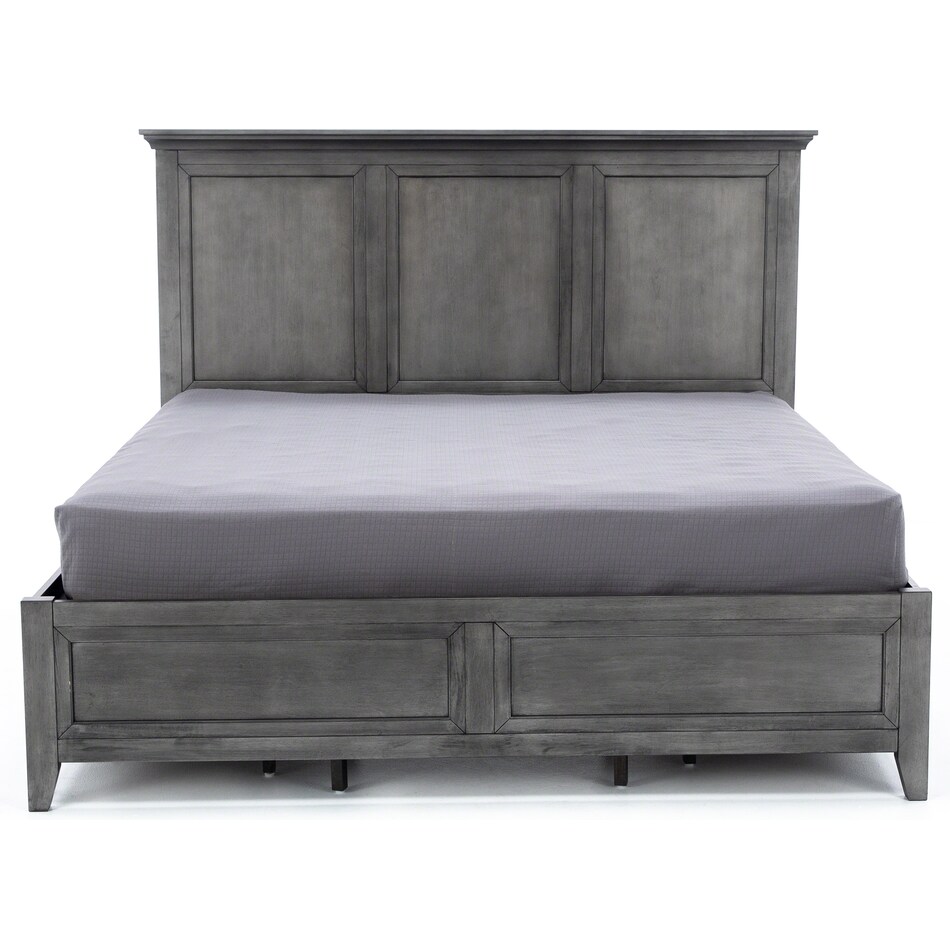 intc grey queen bed headboard qsb  