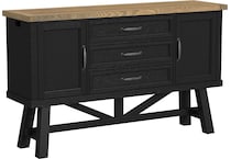 intc rustic wheat & raven buffet server sideboard   