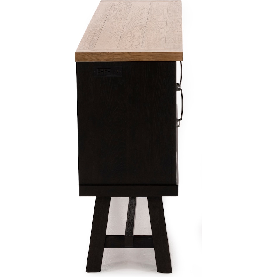 intc rustic wheat & raven buffet server sideboard   