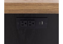 intc rustic wheat & raven buffet server sideboard   