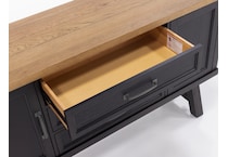 intc rustic wheat & raven buffet server sideboard   