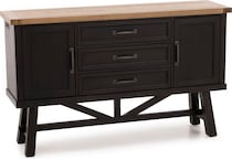 intc rustic wheat and raven buffet server sideboard   