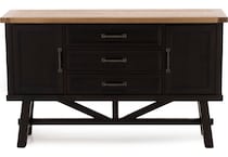 intc rustic wheat and raven buffet server sideboard   