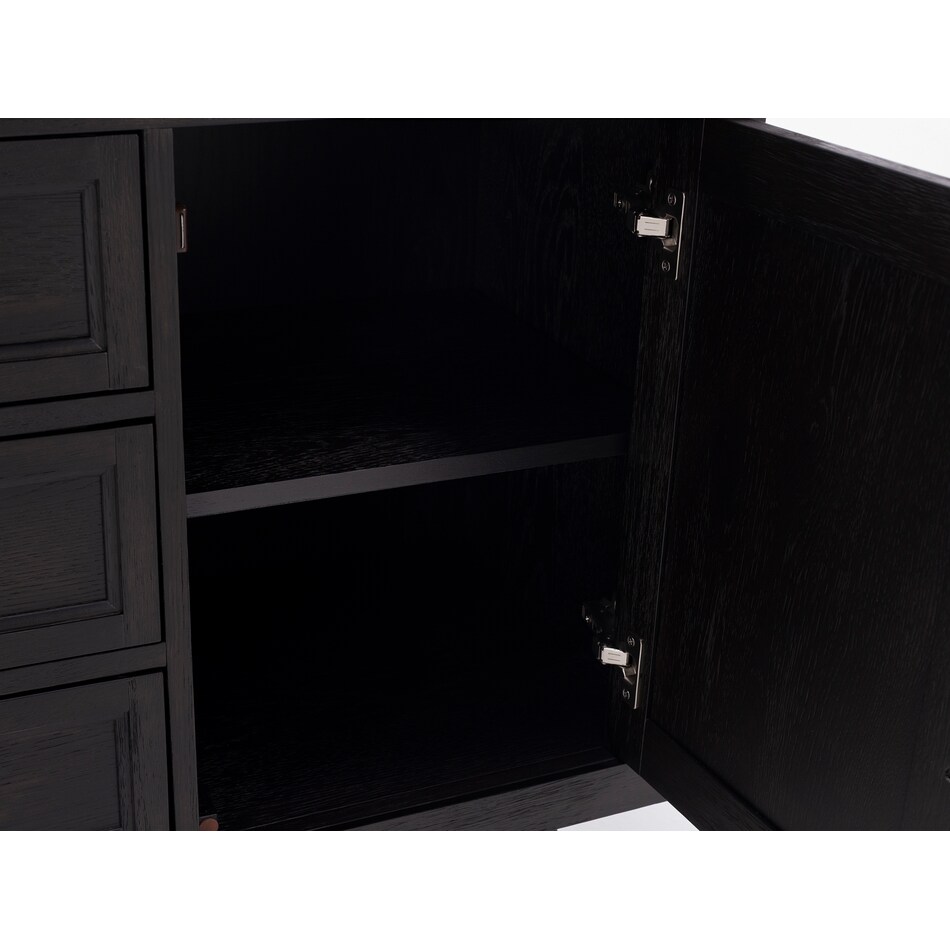 intc rustic wheat and raven buffet server sideboard   