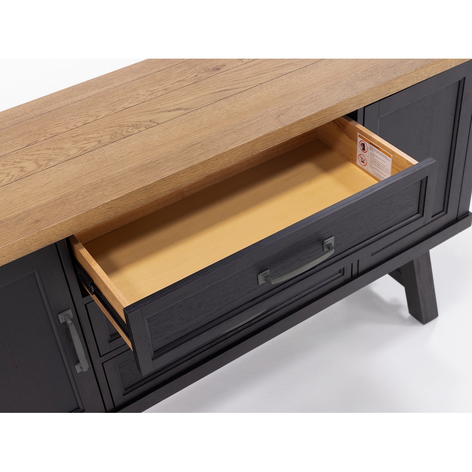 intc rustic wheat and raven buffet server sideboard   