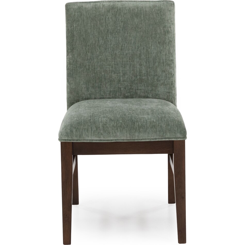 intc saddle   green inch standard seat height side chair   