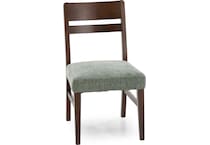 intc saddle   green inch standard seat height side chair   