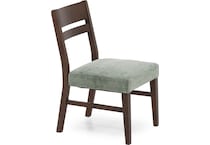 intc saddle   green inch standard seat height side chair   
