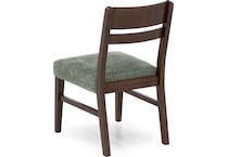 intc saddle   green inch standard seat height side chair   