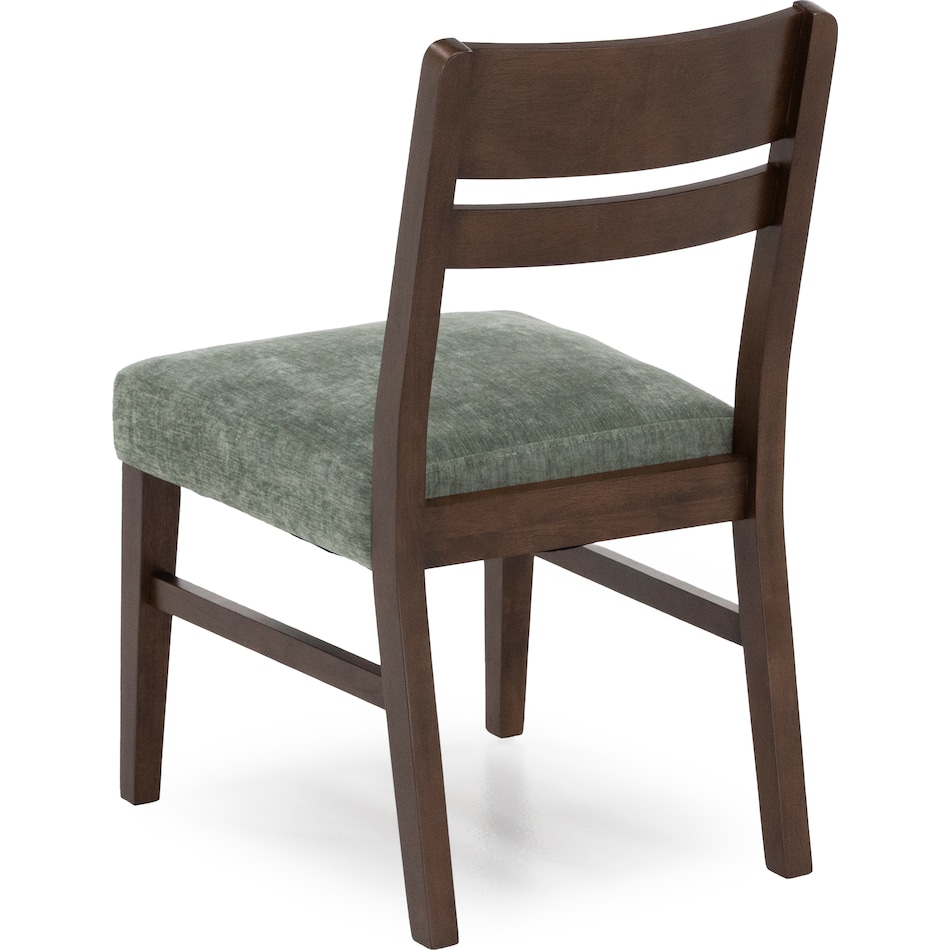 intc saddle   green inch standard seat height side chair   