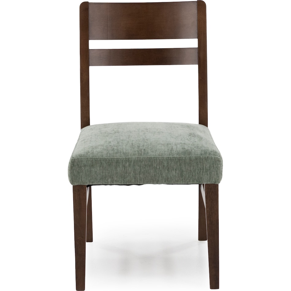 intc saddle   green inch standard seat height side chair   