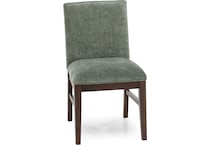 intc saddle   green inch standard seat height side chair   