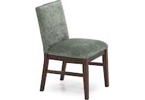 intc saddle   green inch standard seat height side chair   