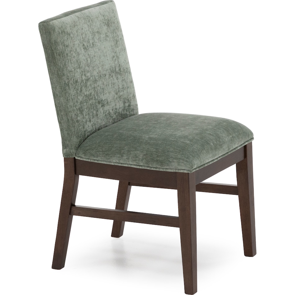 intc saddle   green inch standard seat height side chair   