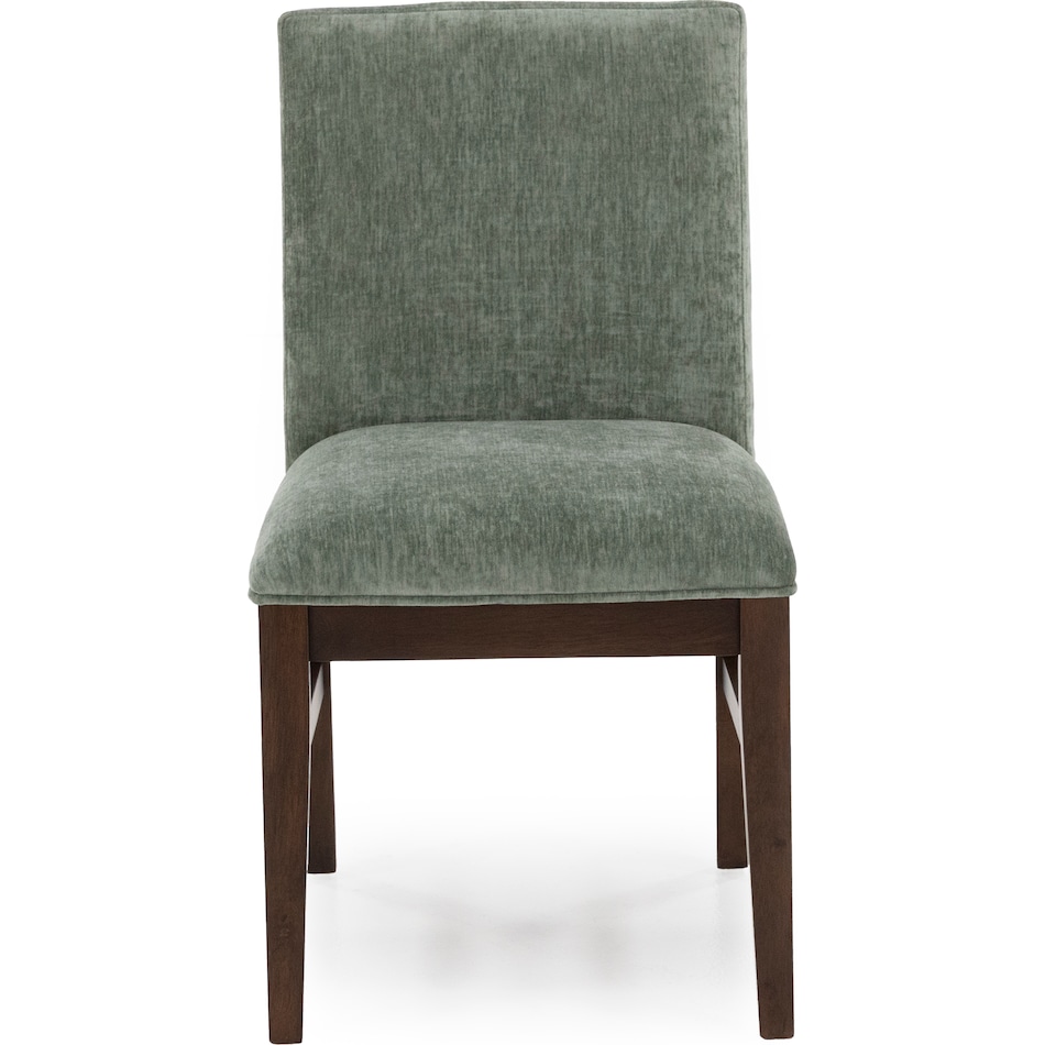 intc saddle   green inch standard seat height side chair   