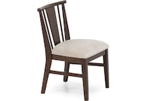 intc saddle   ivory inch standard seat height side chair   