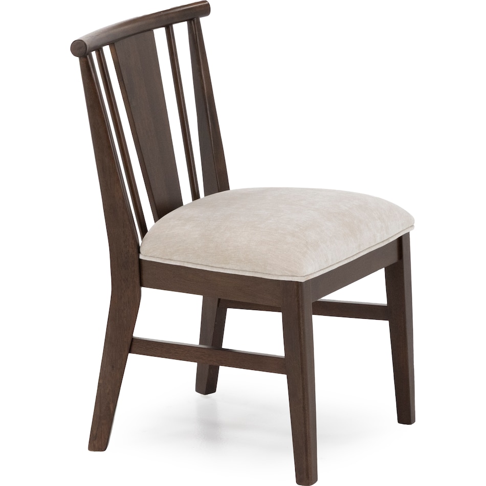 intc saddle   ivory inch standard seat height side chair   