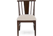 intc saddle   ivory inch standard seat height side chair   