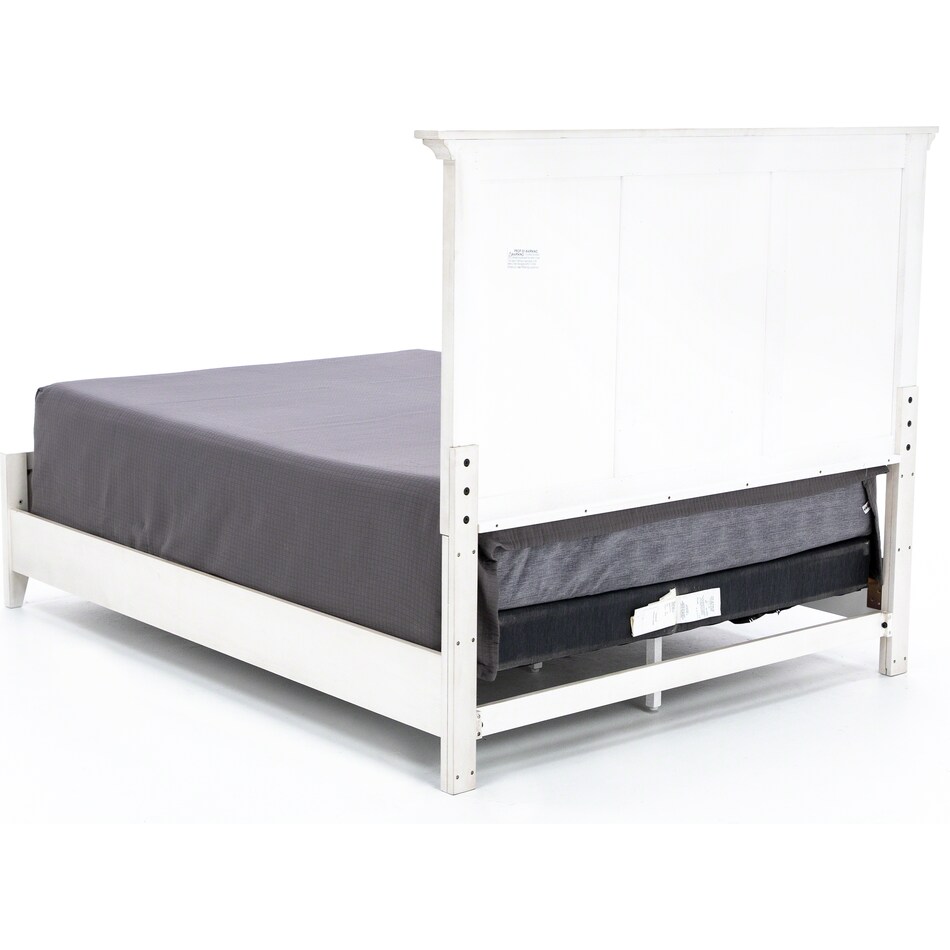 intc white queen bed headboard qwp  
