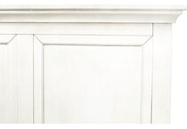 intc white queen bed headboard qwp  