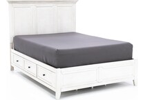 intc white queen bed headboard qws  