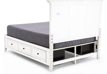 intc white queen bed headboard qws  