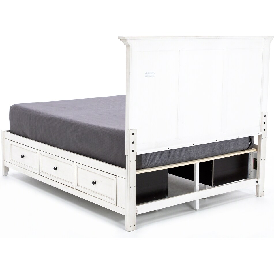 intc white queen bed headboard qws  