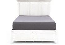 intc white queen bed headboard qws  