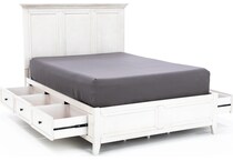 intc white queen bed headboard qws  